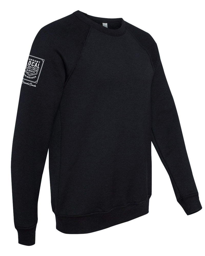 
                
                    Load image into Gallery viewer, Supporting Local Crew Neck Sweater - Black
                
            