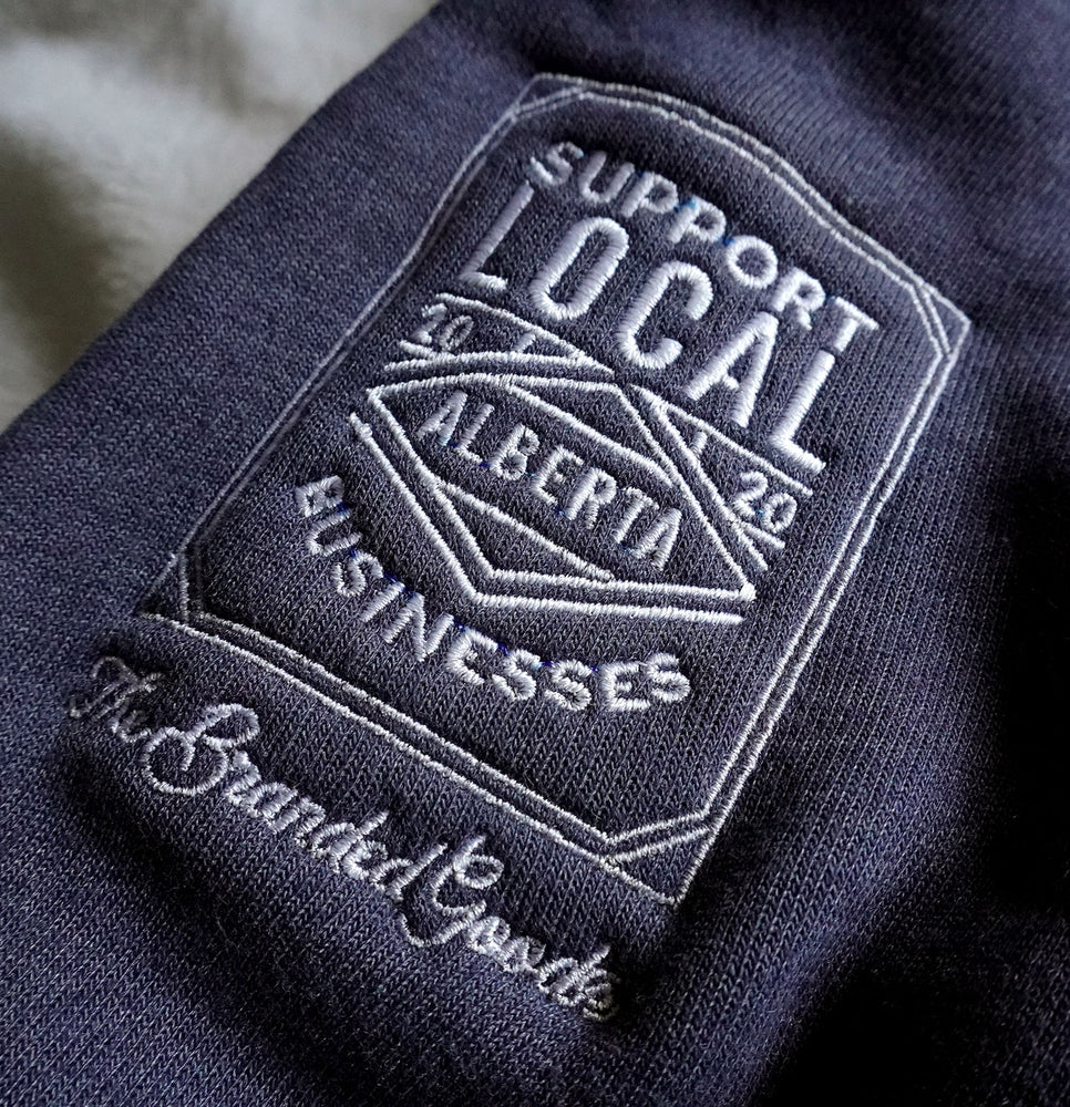 Supporting Local Crew Neck Sweater - Navy